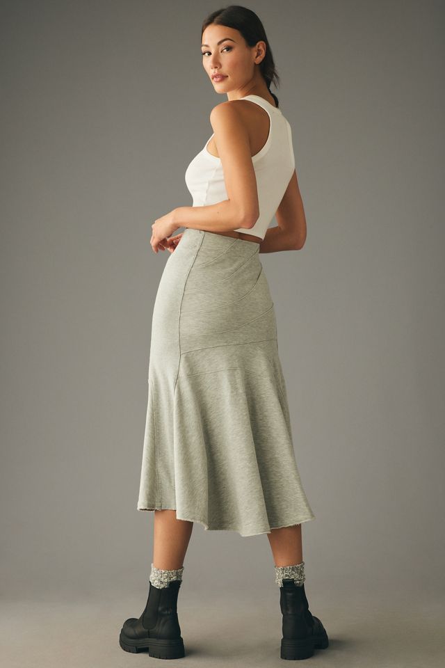 Daily Practice by Anthropologie Seamed Midi Skirt #2