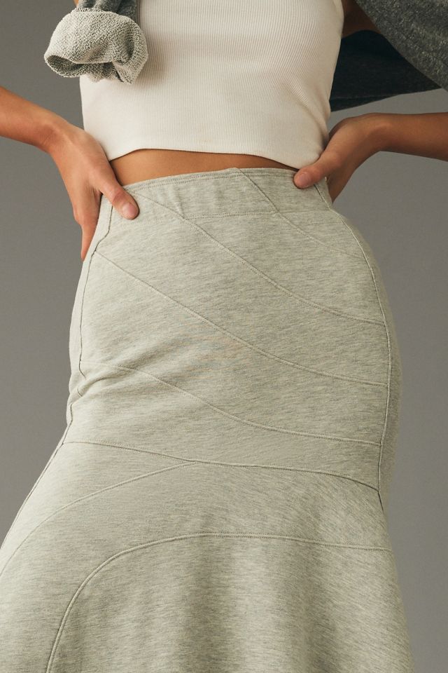 Daily Practice by Anthropologie Seamed Midi Skirt #3