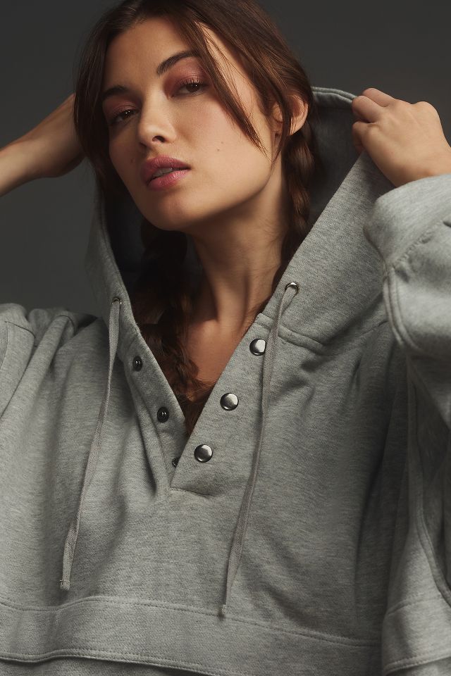Daily Practice by Anthropologie Henley Sweatshirt #4