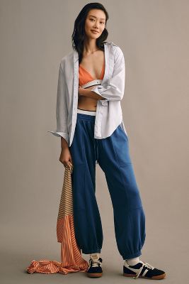 Daily Practice By Anthropologie The Zola Joggers By  Pants In Blue
