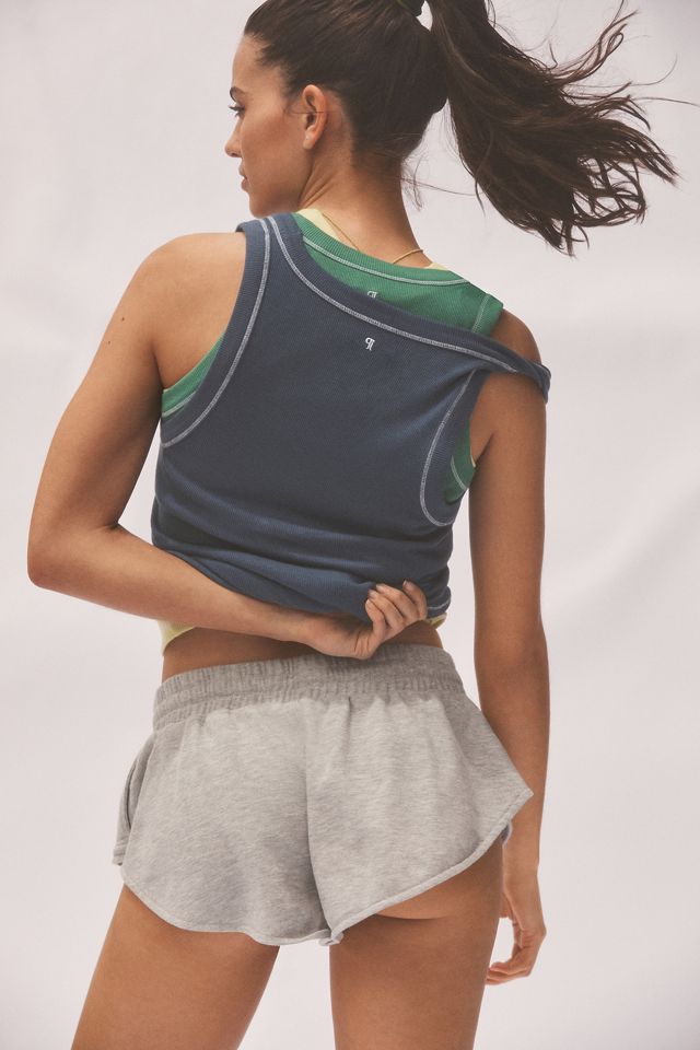 Daily Practice by Anthropologie Heather Bleacher Shorts #1