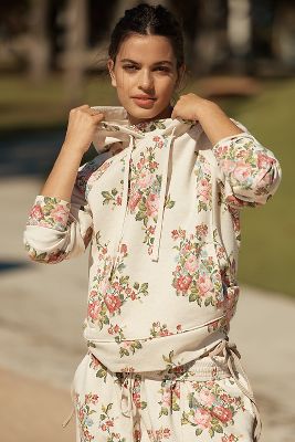 DAILY PRACTICE BY ANTHROPOLOGIE DAILY PRACTICE DRAWSTRING HOODED SWEATSHIRT 