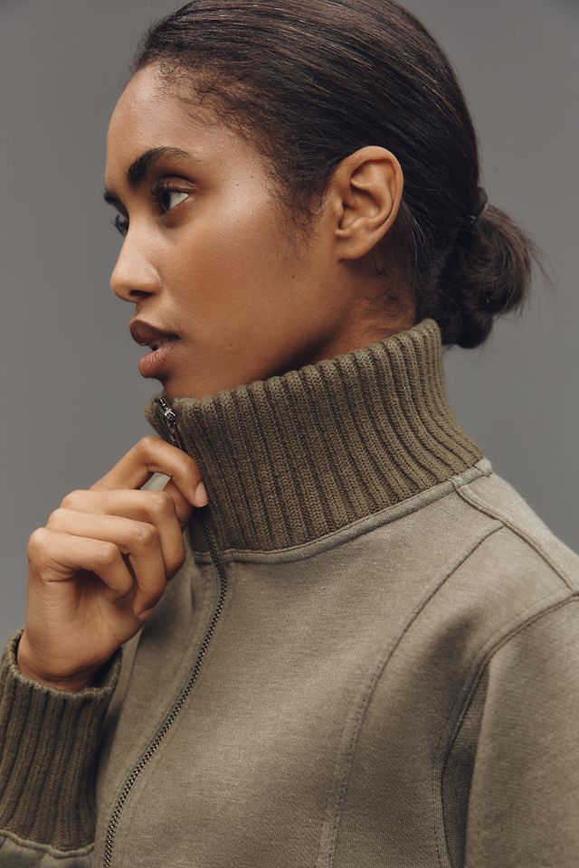 Daily Practice by Anthropologie Mock-Neck Half-Zip Pullover #2