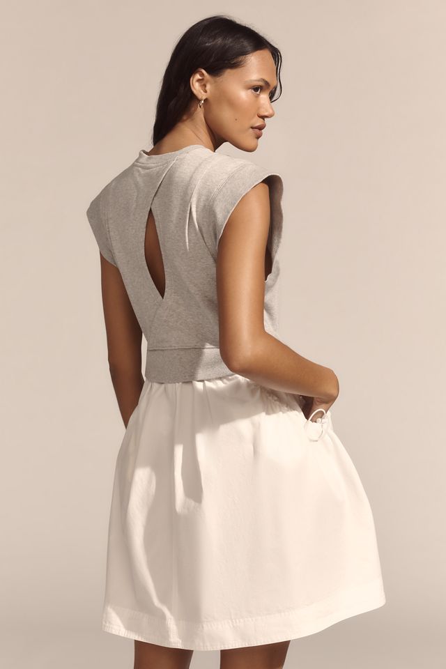 Daily Practice Gardenia Short-Sleeve Babydoll Mini Dress #3