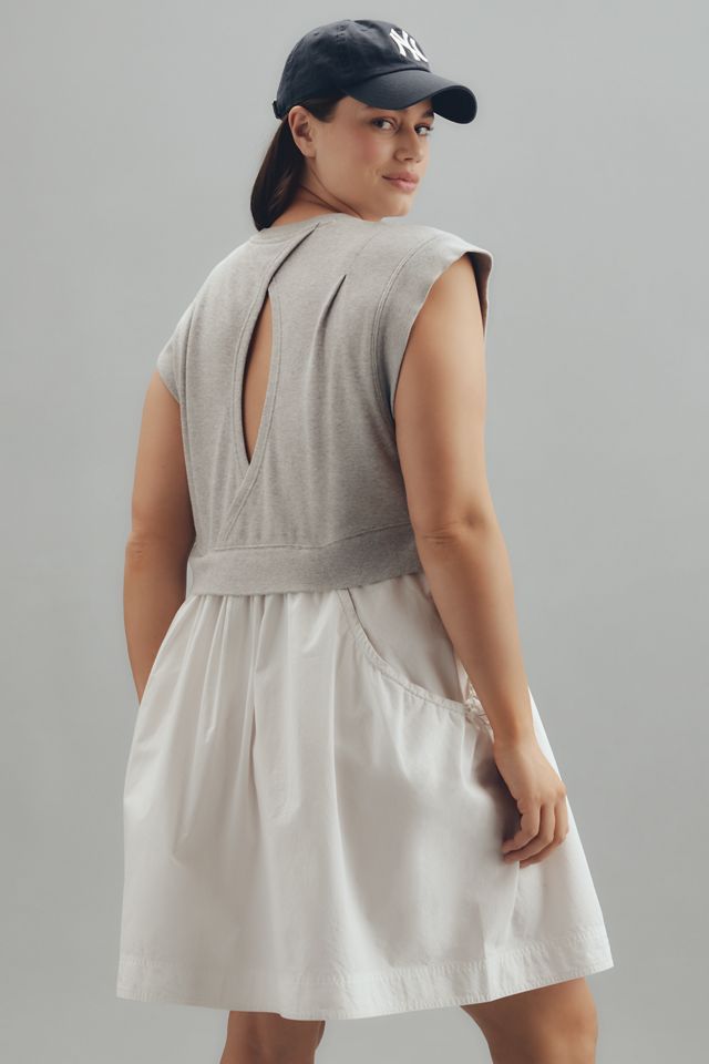 Daily Practice Gardenia Short-Sleeve Babydoll Mini Dress #6