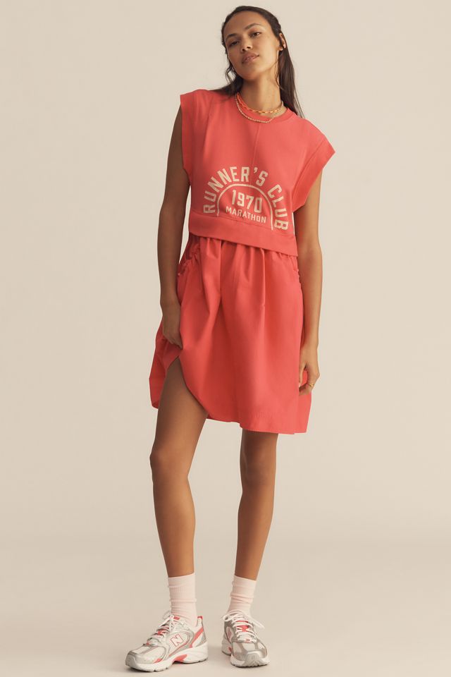 Daily Practice Gardenia Muscle Tank Twofer Dress #3
