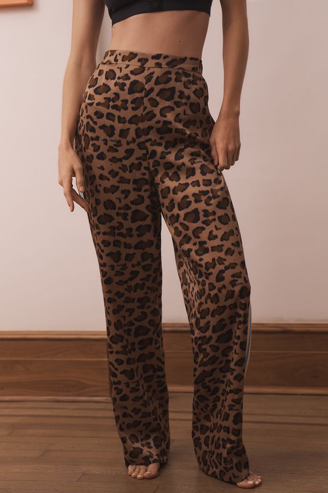 Sundays NYX Leopard-Print Silk Pants #1
