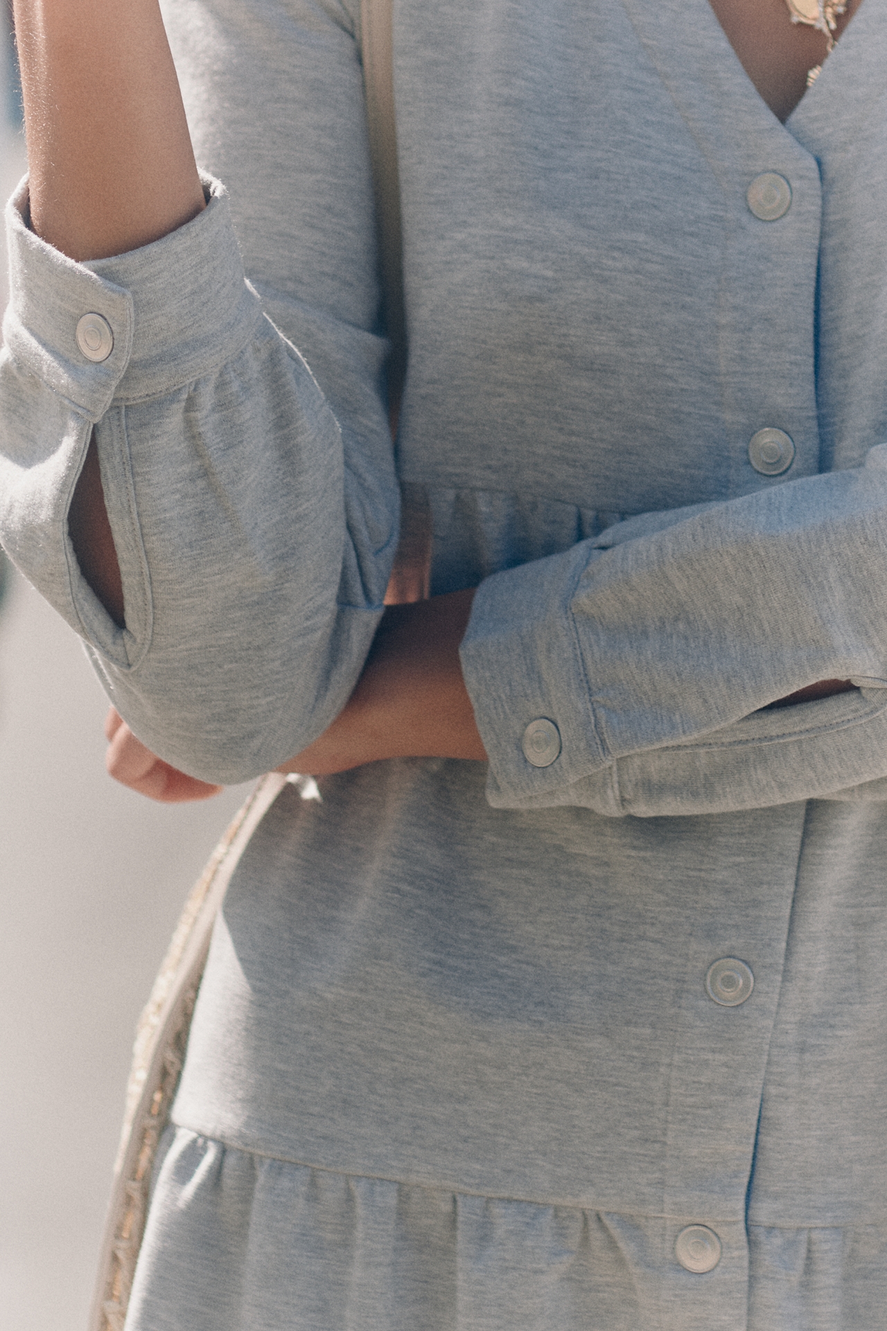 Sundays Dakota Tiered Button-Front Dress