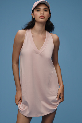 Sundays Colson V-neck Mini T-shirt Dress In Pink