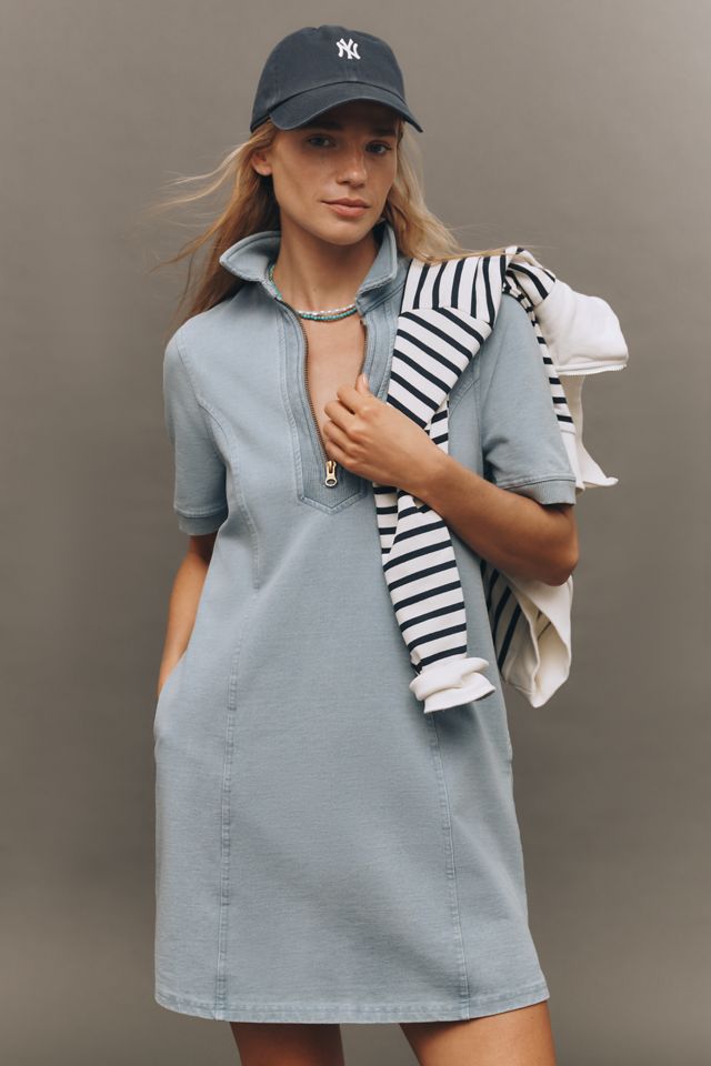 Sundays Claudine Short-Sleeve Collared Mini Dress #1