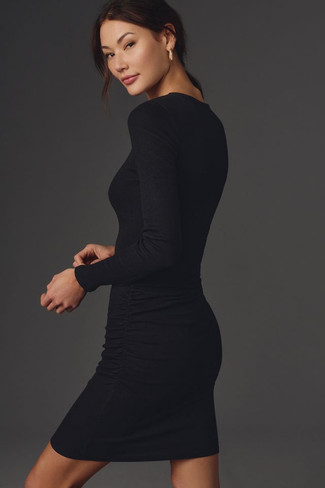 Michael Stars Jordan Long-Sleeve Ribbed Mini Dress | Anthropologie