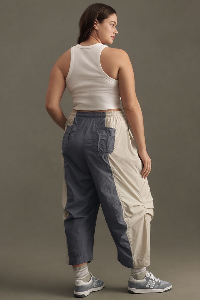 【COLOR iN ID】Daily Parachute Pants Daily Practice by Anthropologie Colorblock Parachute Pants