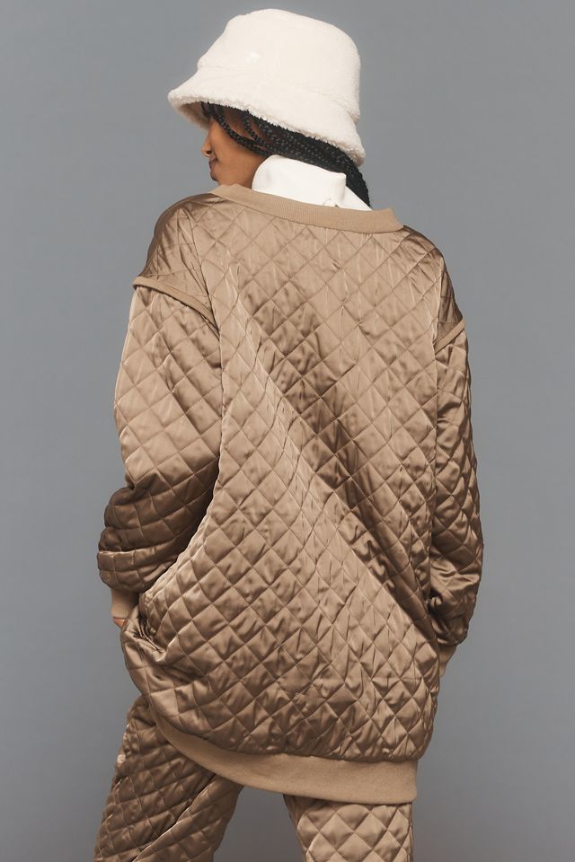 Flat White Quilted Pullover #2