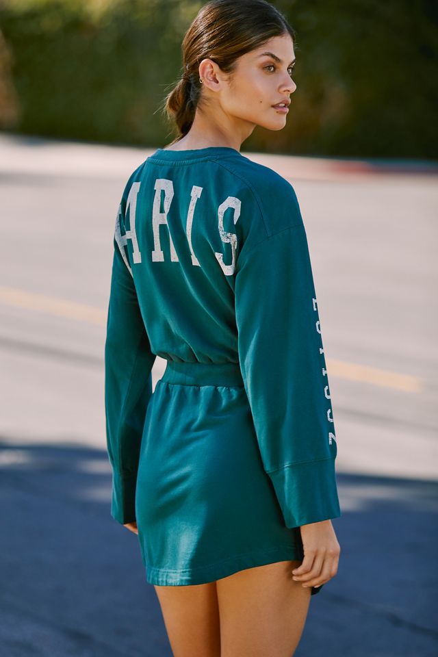 Daily Practice by Anthropologie Long-Sleeve Graphic Mini Dress #1