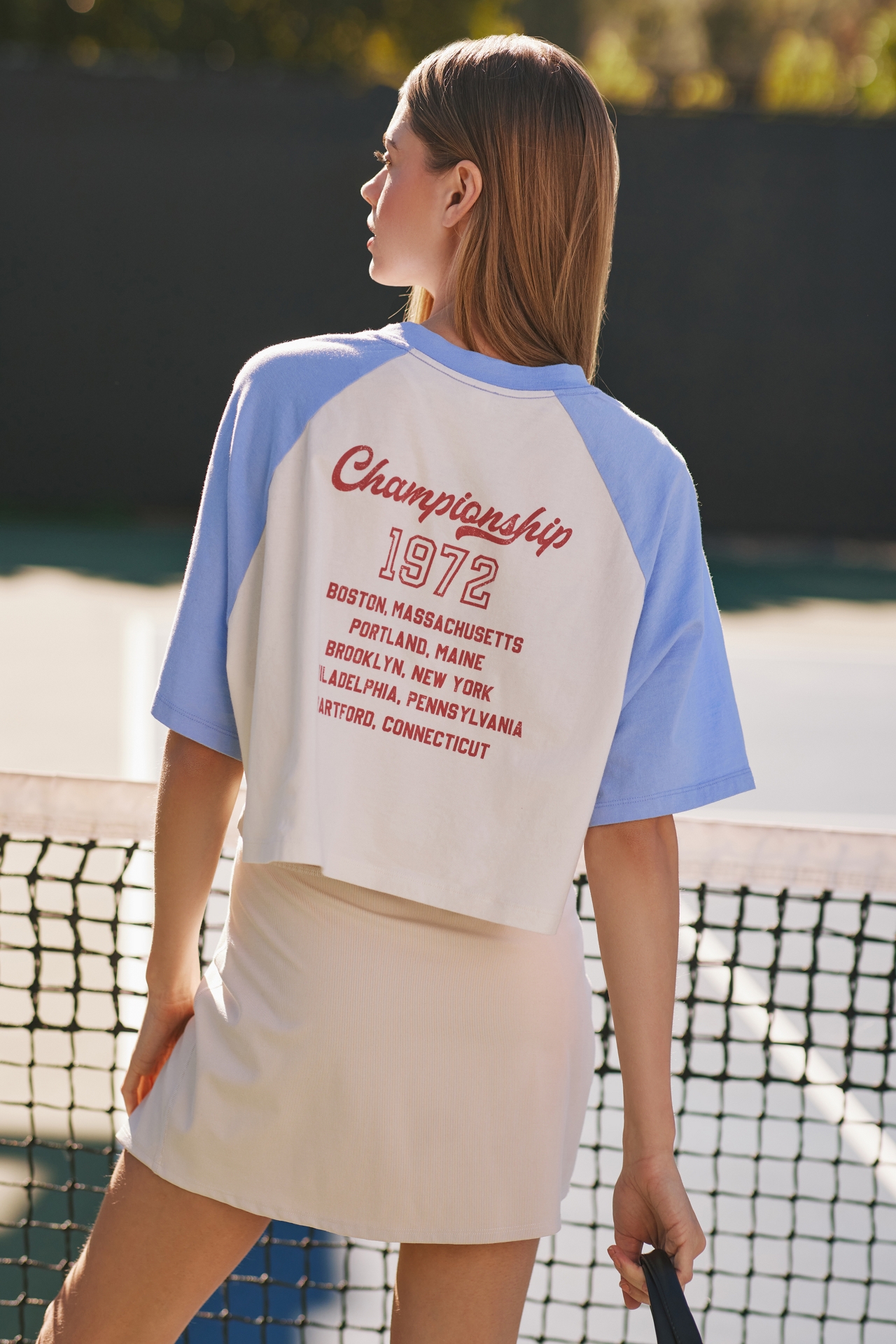 Daily Practice by Anthropologie Cropped Baseball Tee