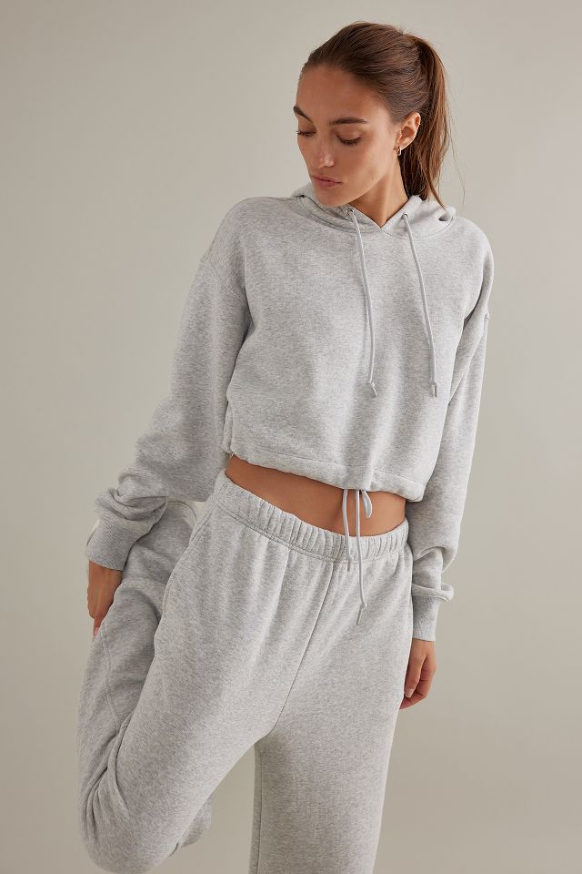 Fleece 2025 cropped hoodie