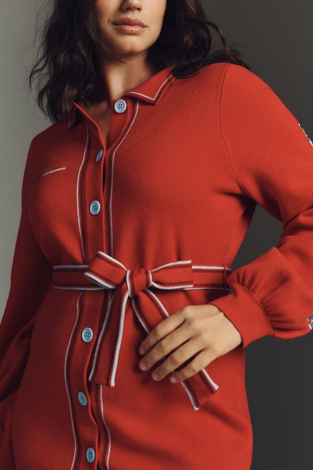 Never Fully Dressed Ski Buttondown Sweater Dress #1