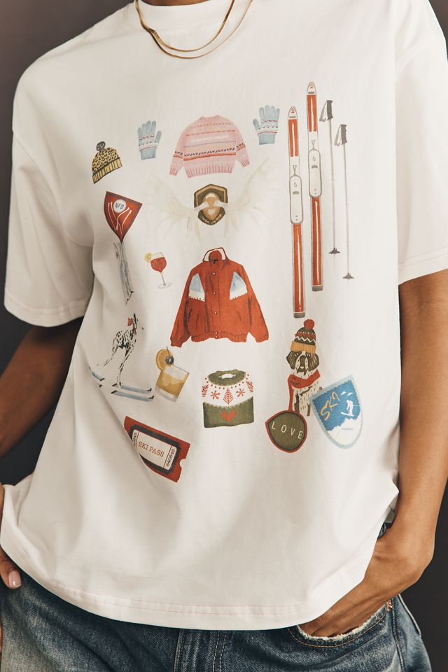 Never Fully Dressed Ski Graphic Tee #1