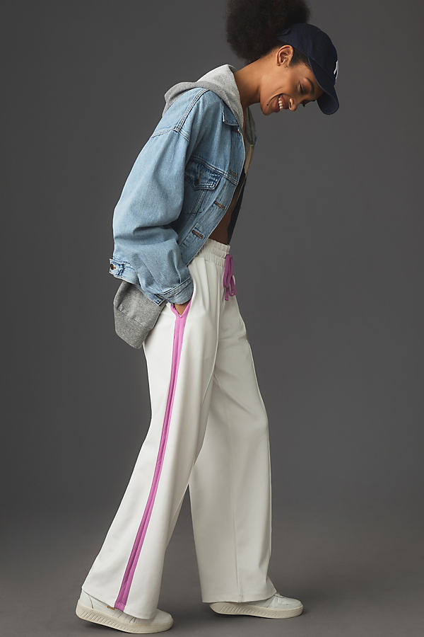Daily Practice By Anthropologie Side-stripe Track Pants In White