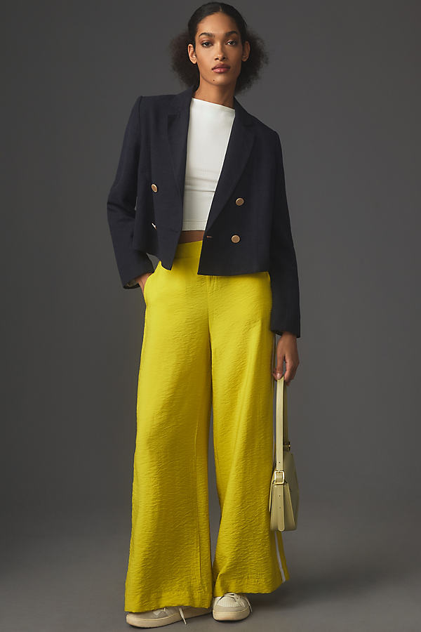 Daily Practice By Anthropologie Straight-leg Pants In Yellow