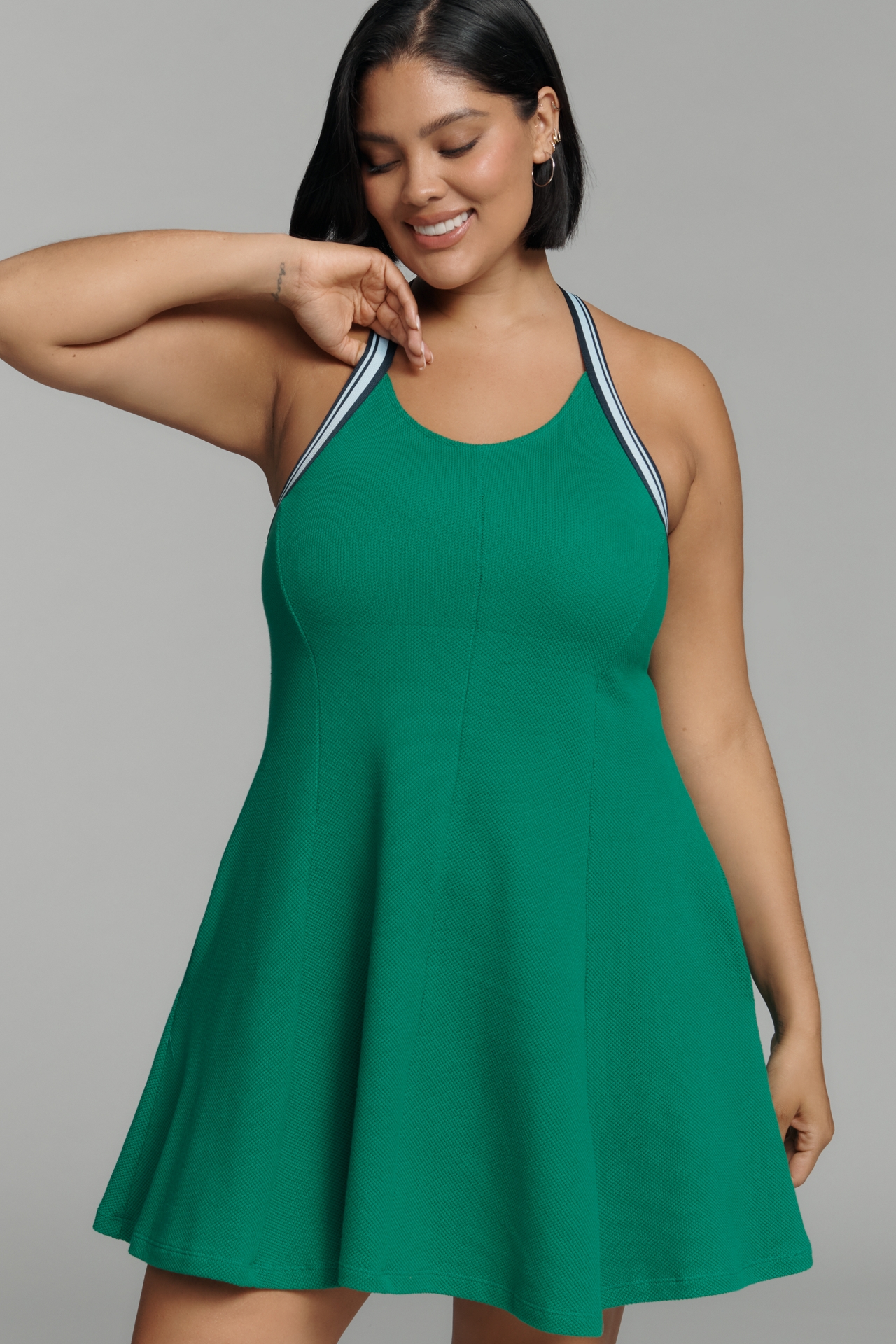 Daily Practice Crisscross-Back Swing Mini Dress