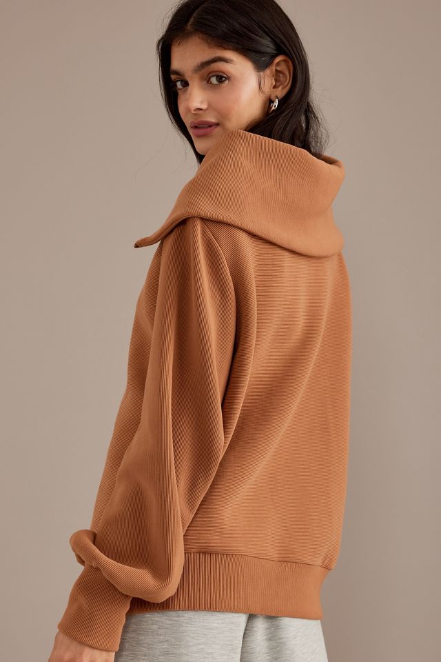 Varley Vine Half-Zip Ribbed Jersey Sweatshirt #5