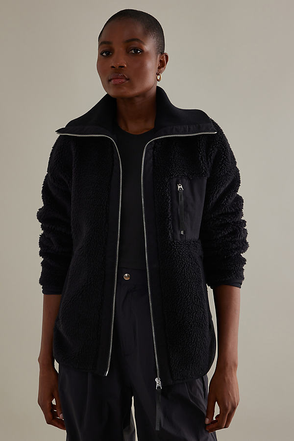 Varley Myla Zip-Through Cotton Fleece Jacket