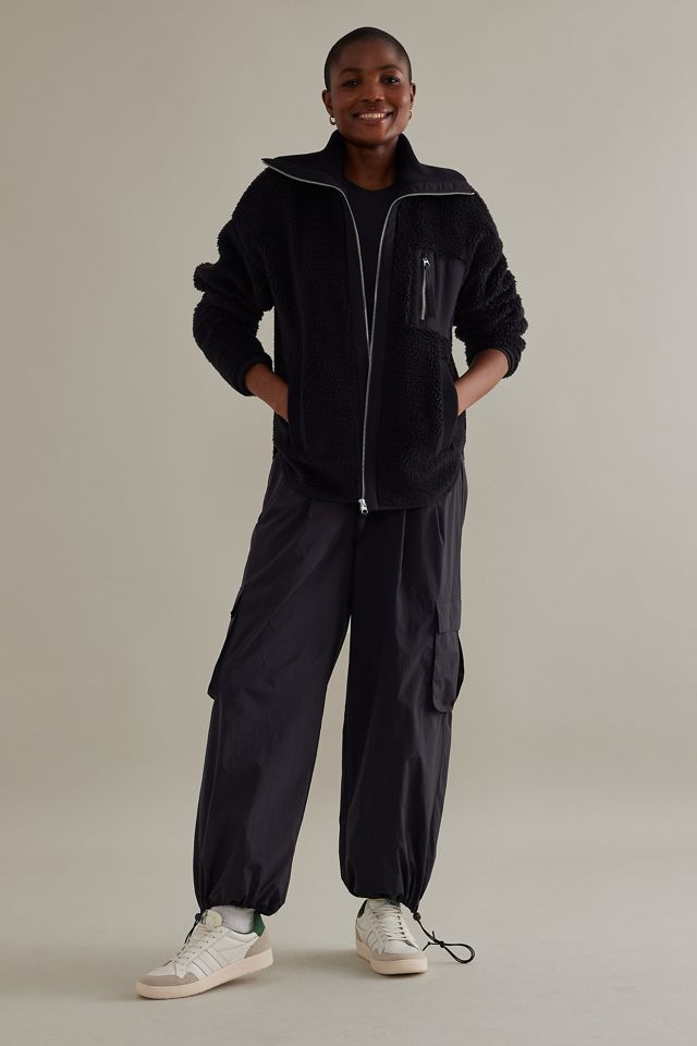 Varley Myla Zip-Through Cotton Fleece Jacket | Anthropologie UK