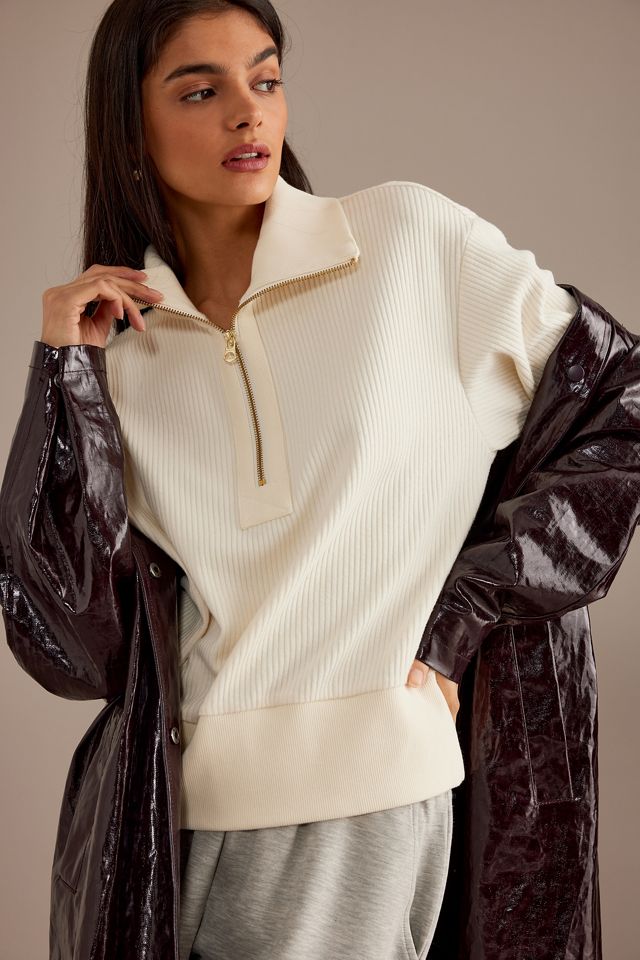 Varley Radford Half-Zip Ribbed Sweatshirt #3