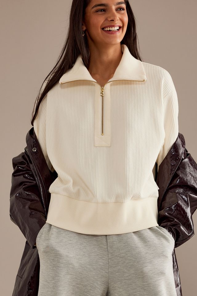 Varley Radford Half-Zip Ribbed Sweatshirt #4