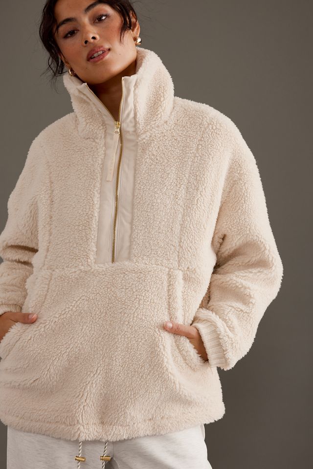 Varley Posey Sherpa Fleece Zip Pullover Jacket #2