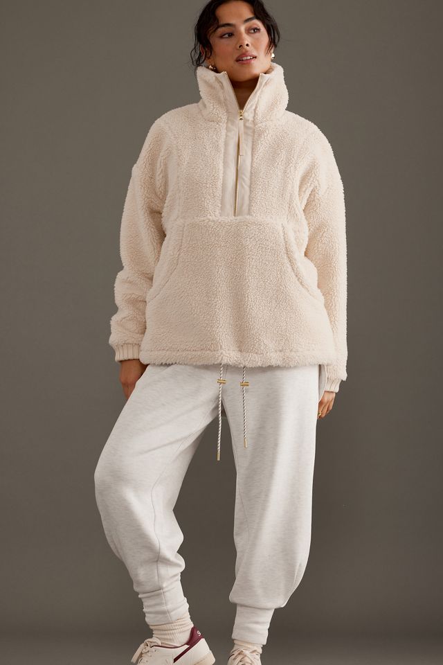 Varley Posey Sherpa Fleece Zip Pullover Jacket #1