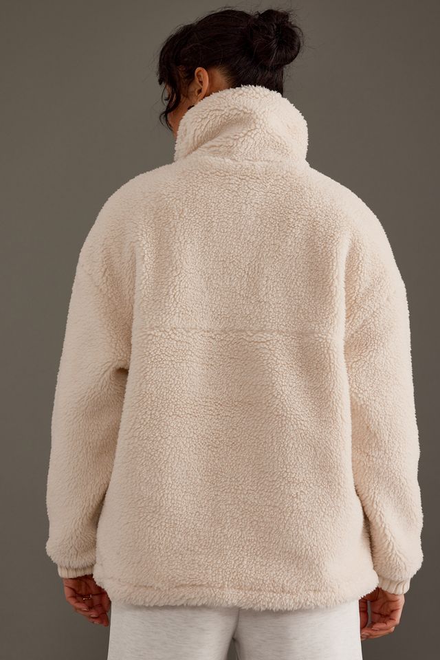 Varley Posey Sherpa Fleece Zip Pullover Jacket #3