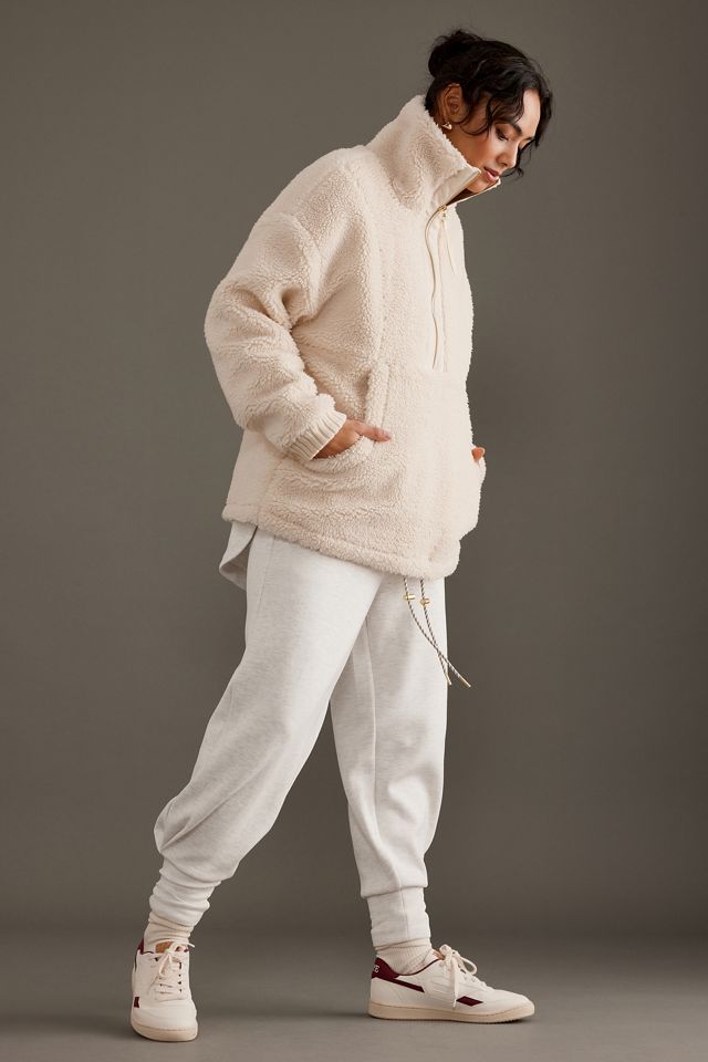 Varley Posey Sherpa Fleece Zip Pullover Jacket #6