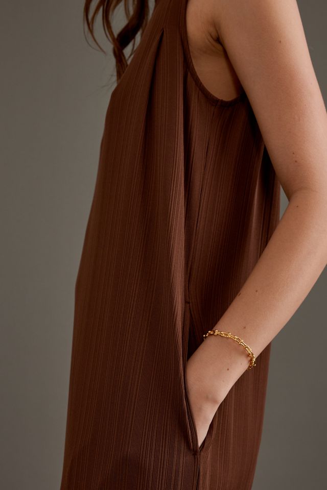 Robe mi-longue sans manches en jersey Varley Kayla #5