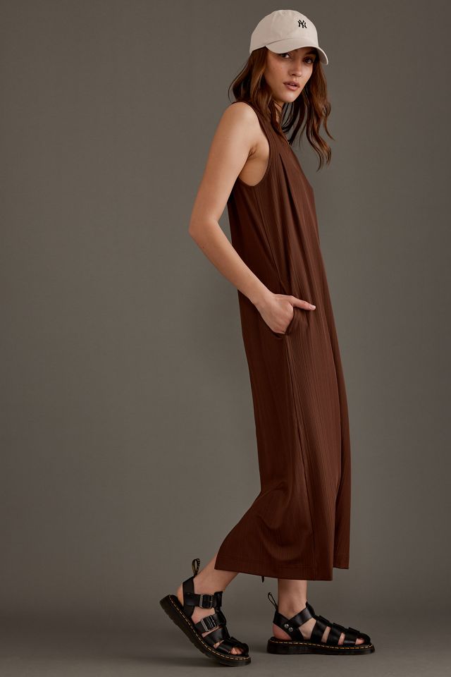 Robe mi-longue sans manches en jersey Varley Kayla #1