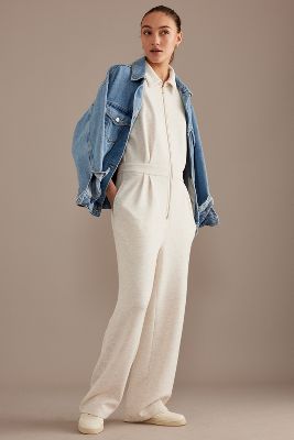 Varley Corinne Short-Sleeve Zip-Front Jumpsuit