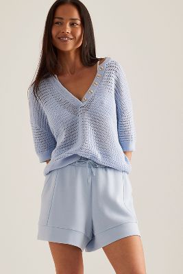 Short Taille Haute Atrium en Blue, taille: XS chez Anthropologie - Varley - Modalova