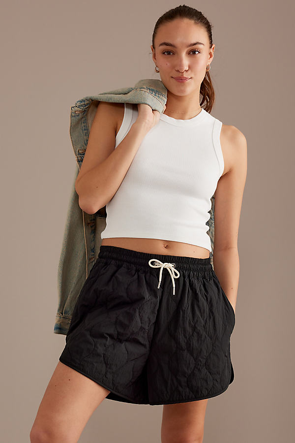 Varley Connell Quilted Pull-On Shorts