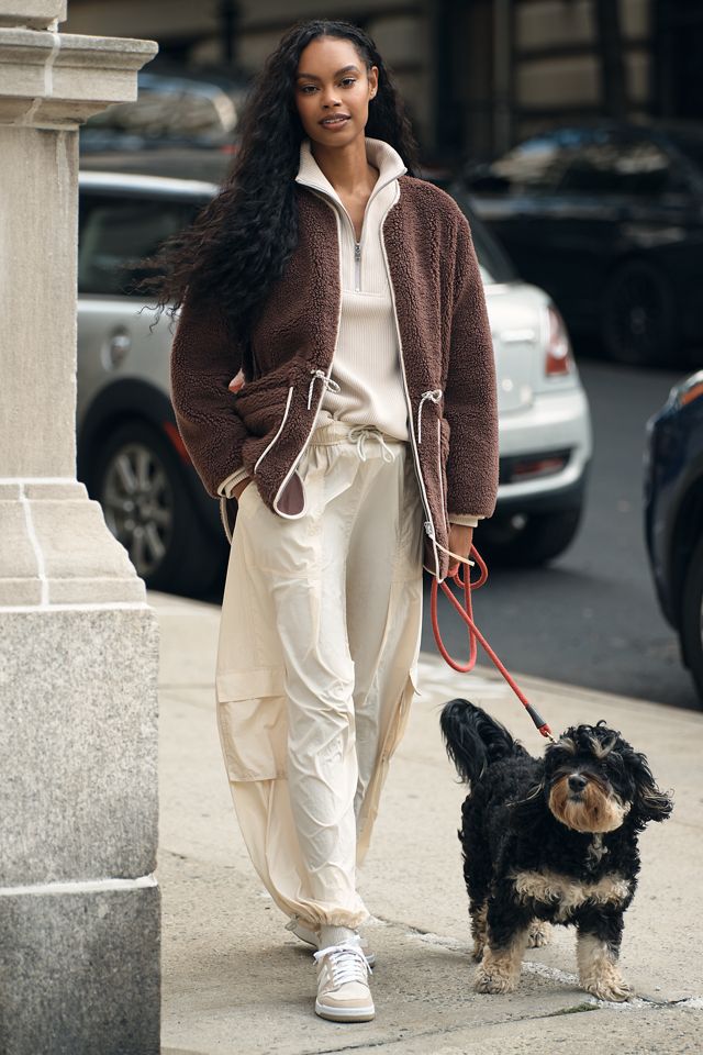 Varley Angelina Sherpa Fleece Coat | Anthropologie UK