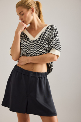 Short Sateen Taille Haute Sarka en , taille: S chez Anthropologie - Varley - Modalova
