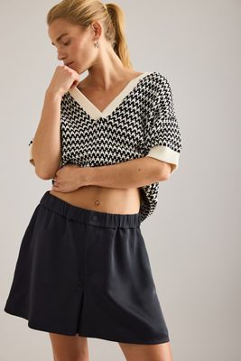 Varley Sarka High-Rise Sateen Shorts