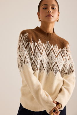 Varley Siren Relaxed Jacquard Jumper