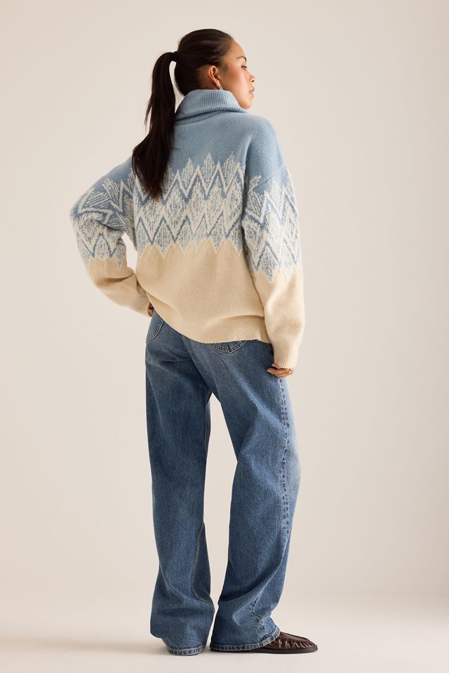 Varley Hedda Fairisle Half-Zip Jumper #1
