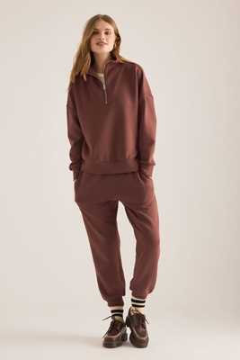 Varley Slim Cuff Joggers 27.5" In Brown