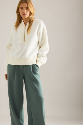 Varley Davidson Sweatshirt In Ivory Marl