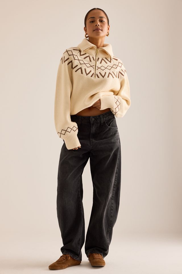 Varley Sigrid Fairisle Half-Zip Jumper #3