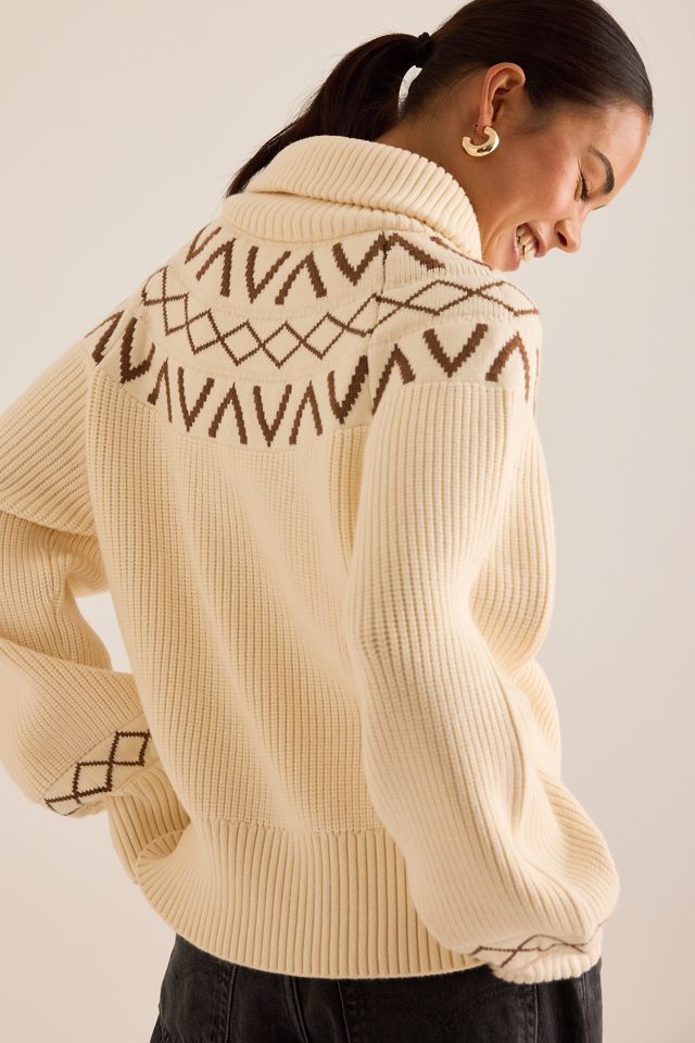 Varley Sigrid Fairisle Half-Zip Jumper #1