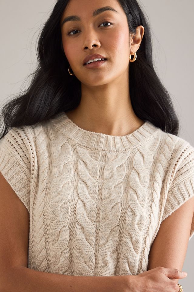 Varley Pixie Cable-Knit Tank Top #3
