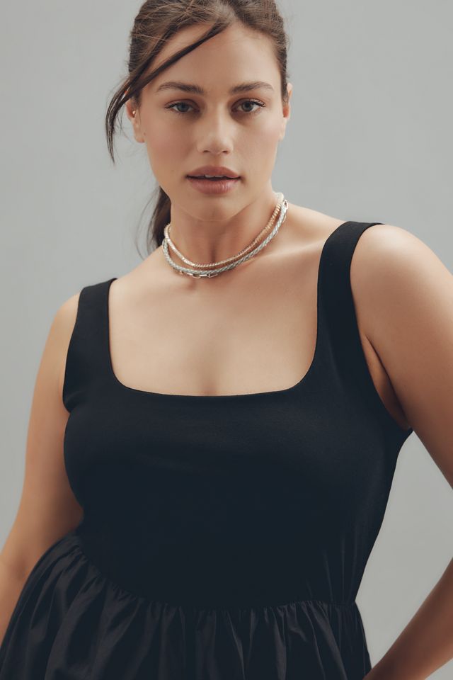 Eloquii Plus Sleeveless Twofer Tiered Maxi Dress #2